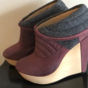 NEW Messeca New York  high platform booties, size 9M